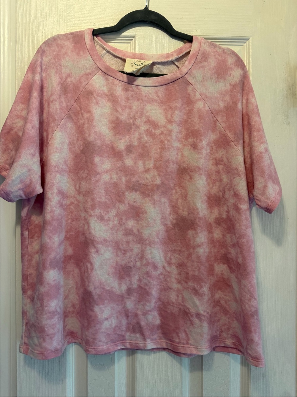 Fantastic Fawn Pink Tie-Dye Short Sleeve Tee
